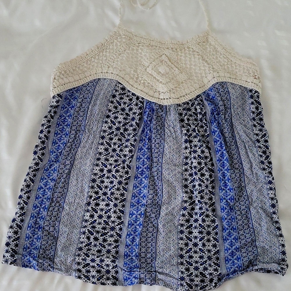 Full tilt Crochet halter tank top